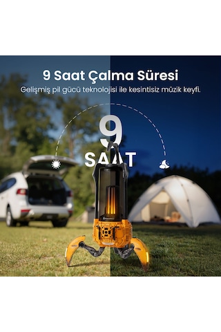 Gravastar Süpernova 25w Bluetooth Hoparlör, Taşınabilir Stereo Ses Bombası, Rgb Işıklı, 2 Adet, Sarı