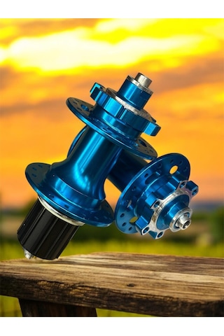 Forte Gt Xbyc 680 Bisiklet Hub Sesli Ön Arka Kaset Göbek Seti 32 Delik 6 Vida Qr Mandal Mavi