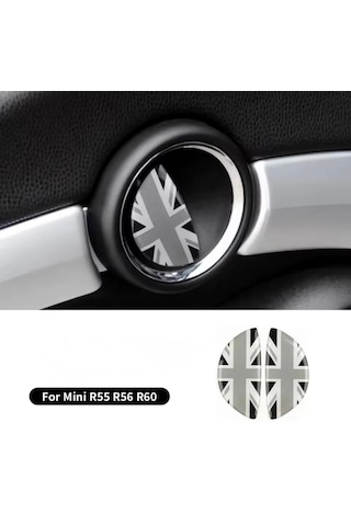 Mini Cooper İle Uyumlu Kapı Kolu Sticker Kaplama Gray Jk R Seri