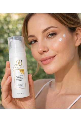 Lumine Belle Hydratech Spf 50 Sunscreen Cream - Defend- Hydrate- Glow
