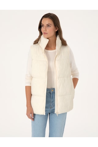 Pierre Cardin Kadın Ekru Mont Yelek 50308957-vr019 Ekru
