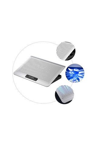 1 Adet Dizüstü Bilgisayar Egzoz Fanı Soğutma Ped Defter Rafı Dizüstü Bilgisayarlar İçin Isı Disipasyonu Powered Dizüstü Bilgisayar Standı