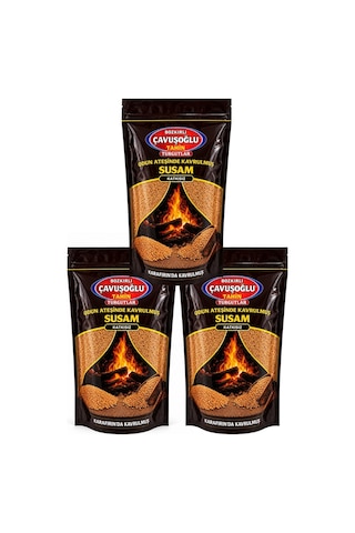 Bozkırlı Çavuşoğlu Odun Ateşinde Kavrulmuş Susam 3 x 1 KG