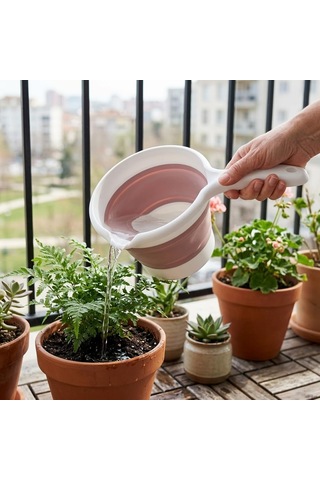 Lexroo Katlanabilir Maşrapa, Katlanır Banyo Maşrapası, Akordiyon Koçero 27cmx17cmx4cm Çok Renkli