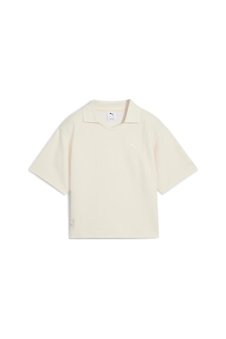 Puma Class Relaxed Polo Tee Kadın Yetişkin Polo T-shirt Krem