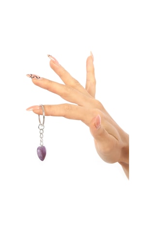 Mystic Energy Doğal Taş Ametist Taşi Ister Kolye Ister Anahtarlık N11.31112 Sarı