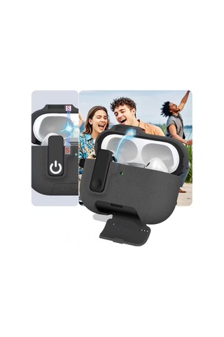 Airpods Pro 3 İle Uyumlu Fabric Serisi Özel Kilitli Tasarım Ve Kumaş Yüzeyli Kılıf Darbelere Ka