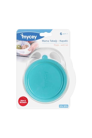 Mycey Kapaklı Mama Tabağı Yeşil Yeşil