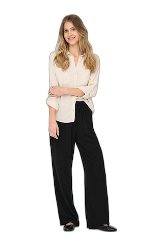 Only Onlsıesta Mw Pull-up Lınen Bl Pnt Noos Kadın Black Pantolon - 15322263 Siyah