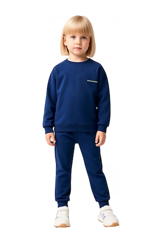 Frm Çocuklar İçin Konforlu Pamuklu Regular Kesim Sweatshirt Ve Eşofma Petrol