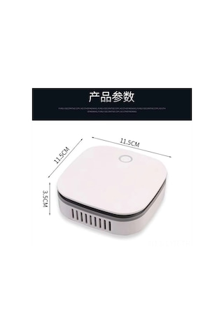 Ranyeek Araç İçin Usb Şarjlı Hava Temizleyici - Toz, Koku Ve İç Mekan Kirleticilerini Temizleyen Beyaz Araç Hava Dezenfektörü