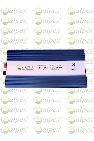 3000 watt 3000w 24 volt tam sinüs diğital ekranlı inverter