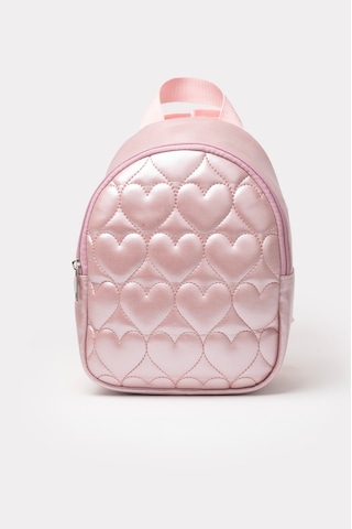 İcone Bag Kız Çocuk Kalp Nakışlı Orta Boy Sırt Çantası Pembe