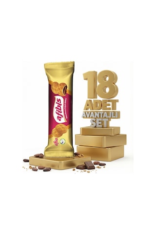 Afia Afibis Kakao Krema Dolgulu Bisküvi 18x75 Gr