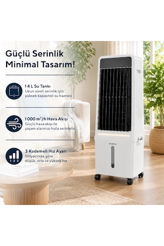Kumtel Sulu Portatif Hava Soğutucu Air Cooler Hac-04