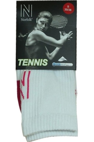 Hi-Tec Norfolk Serena-K Coolmax Havlu Taban Pembe Tenis Çorabı Beyaz
