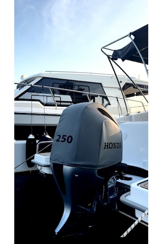 Tekne Motor Kılıfı Dıştan Takma Marin Deri Honda 250 Hp