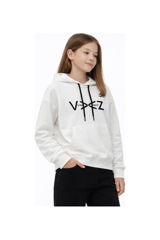 Kız Çocuk Kapüşonlu Sweatshirt Bgl-st05274 Ekru