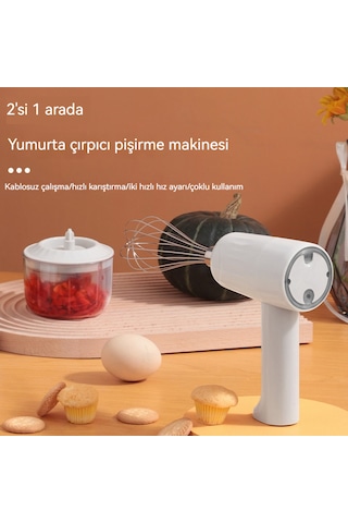 304 Paslanmaz Çelik Yumurta Çırpıcı Pişirme Makinesi-beyaz Beyaz