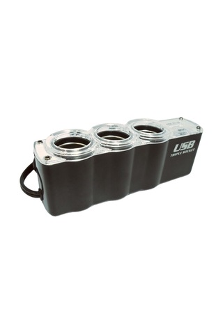 3'lü Araç Çakmaklık Çoklayıcı Usb Şarj Girişli 12v-24v Oto Çakmak Soketi Dönüştürücü