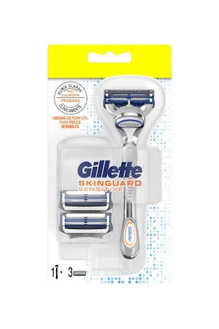 Gillette Skinguard Sensitive Tıraş Makinesi + Yedek Başlık 3'lü