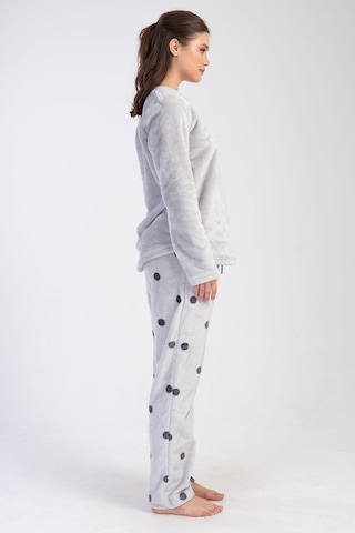 Kadın Welsoft Uzun Kol Gri Pijama Takım C3t5n1o304 001