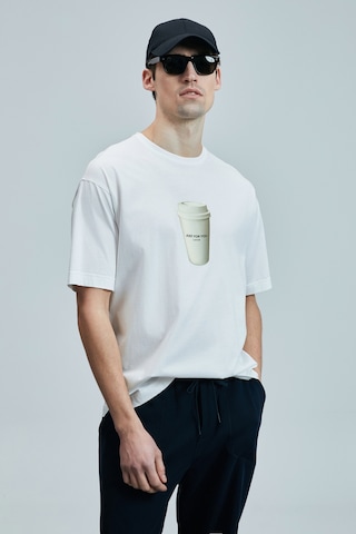 Lufian Omen Erkek T-shirt 111020252 Beyaz