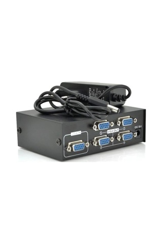 Aghbilgisayar 4 Port Vga Splitter Adaptör Destekli Vga Görüntü Çoklayıcı 15 Pin
