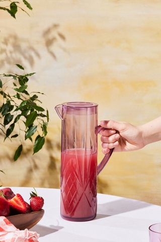 Karaca Foret Akrilik Kırılmaz 5 Parça Sürahi Seti Pembe