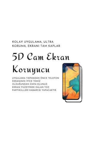 Samsung Galaxy Uyumlu A03s Kılıf Yumuşak Soft Silikon Telefon Kılıfı 5d Tam Kaplayan Cam Ekran Koruyucu Col181872-siyah