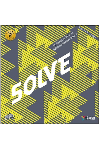 Solve 7-9+ Yaş / Iq Dikkat ve Yetenek Geliştiren Kitaplar N11.2630