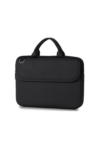 Macbook Uyumlu Pro 16" M3 Pro Lyrne Laptop Ve Evrak Çantası Siyah