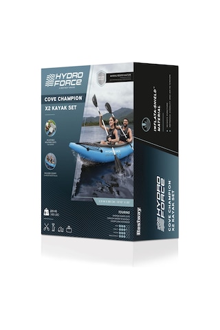 Hydro-force 65131 Cove Champion X2 İki Kişilik Kano Seti 3.31m X 88cm