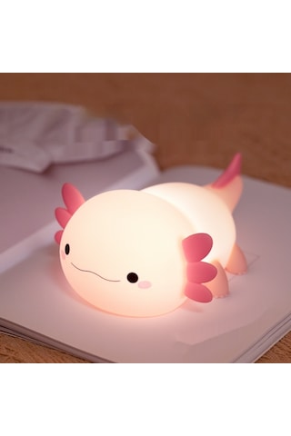 Silikon Altıgen Dinozor Gece Lambası Pat Işığı Ds-ax-01 Pembe
