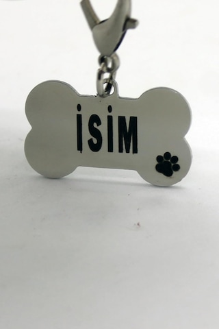 Caramelos Çelik Metal Köpek Künyesi Gümüş Rengi-tek Ebat Diğer