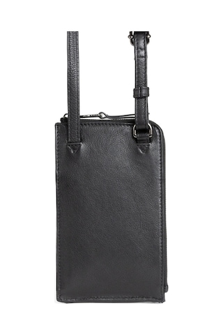 Berliner Bags Kim Deri Cep Telefonu Çantası, Küçük Crossbody, Unisex, Cüzdanlı Omuz Çantası Siyah