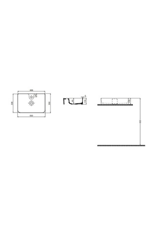 Tezgah Üstü Set Üstü Lavabo 35 50 Delikli Quarter Bath Rapid Line Line Diğer