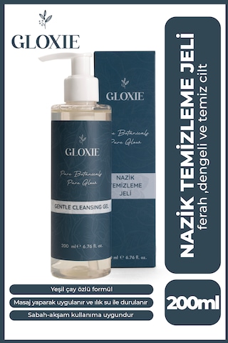 Gloxie Yeşil Çay Özlü Yüz Temizleme Jeli 200 ML