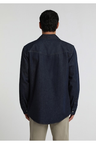 Colin's Colins Regular Fit Klasik Yaka Düz Erkek Dark İndigo Denim Uzun Kol Gömlek Cl1082656 Q1.v1 Dn45140