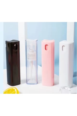 Mucit Home Doldurulabilir Taşınabilir Renkli Parfüm Kolanya Şişesi Plastik Cep Sprey Kutu