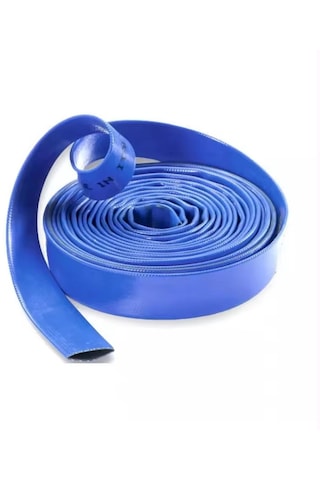 Besttech 5" - 100 Metre Uv Katkılı Pvc Kaplı Tekstil Örgülü 4 Bar Layflat Yassı Verici Hortum