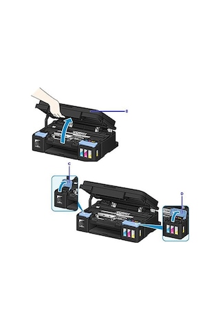 Canon Pıxma E404/e414 Yazıcı Uyumlu Forprint Dolum Seti 200ml Siyah