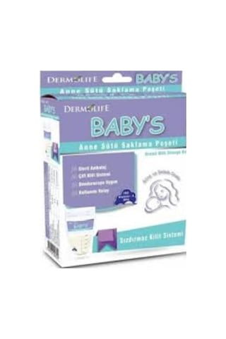 Dermolife Baby's Süt Saklama Poşeti 20 Adet