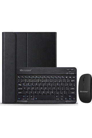 Apple Uyumlu iPad 10.Nesil 10.9 inch 2022 Bluetooth Klavye Mouse+Kılıf - BKK6