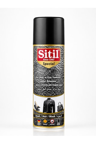 Sitil Deri Mont Ve Eşya Yenileyici Sprey Siyah 250 Ml Sitil Deri Mont Ve Eşya Yenileyici Sprey Siyah 250 Ml