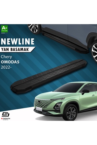 S-dizayn Chery Omoda5 Newline Siyah Yan Basamak 183 Cm 2022 Üzeri