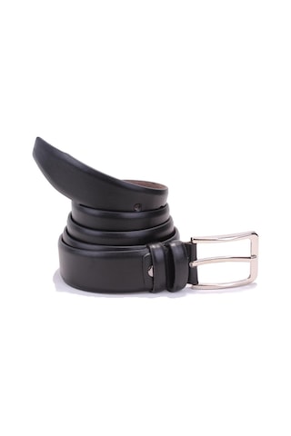 Dagoster Dmk26-302 Siyah 3,5 Cm Suni Deri Erkek Kemer Siyah