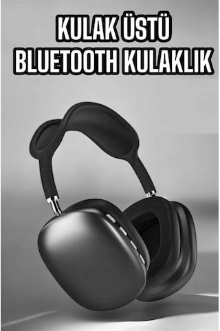 P9 Plus Kulaklık Siyah Bluetooth Bağlantılı Kulak Üstü Kablosuz -