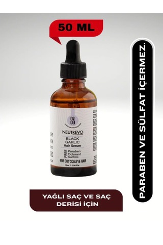 Neutrevo Professional No:3 Black Garlic Serisi Dengeleyeci Ve Arındırıcı Saç Bakım Serumu 50 Ml