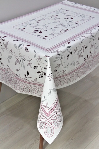 Dora Astarlı Silinebilir Pvc 120x160 Hazır Muşamba Masa Örtüsü - Yapraklı-220-3 001